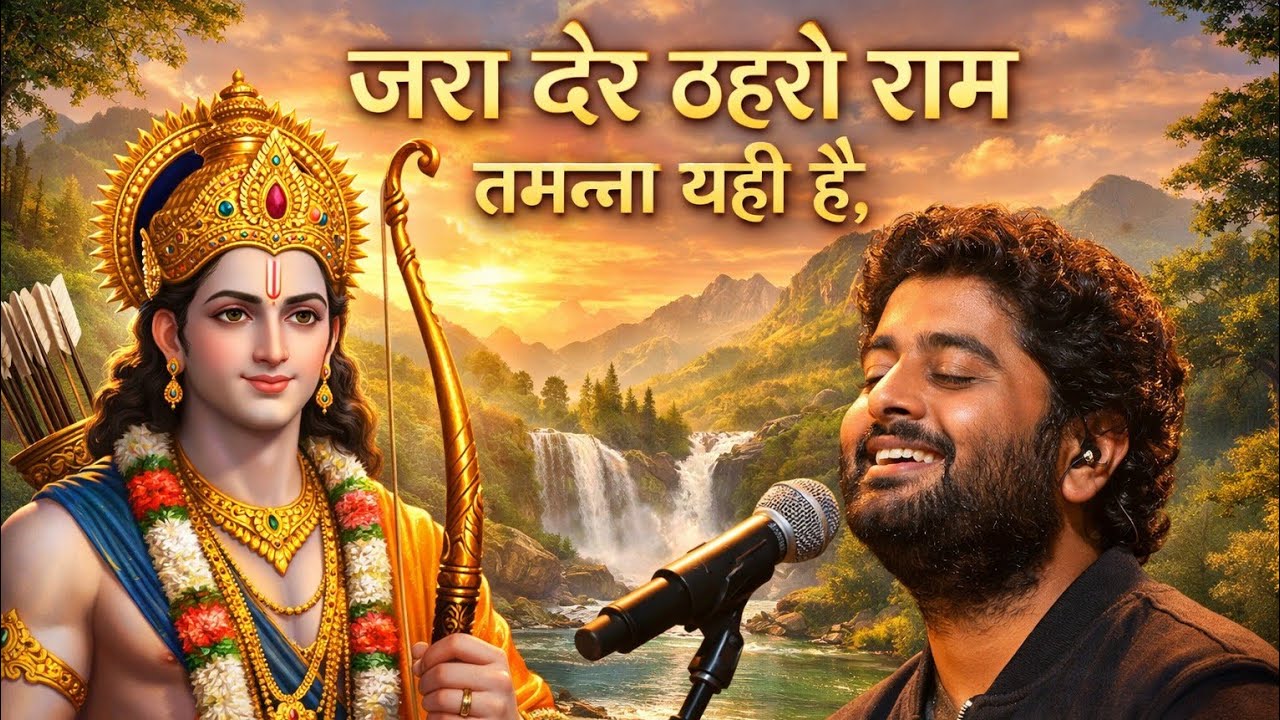 जरा देर ठहरो राम तमन्ना यही है 🙏| Peaceful Ram Bhajan ❤️ | Arijit Singh Style Bhajan | @SongHeartt 