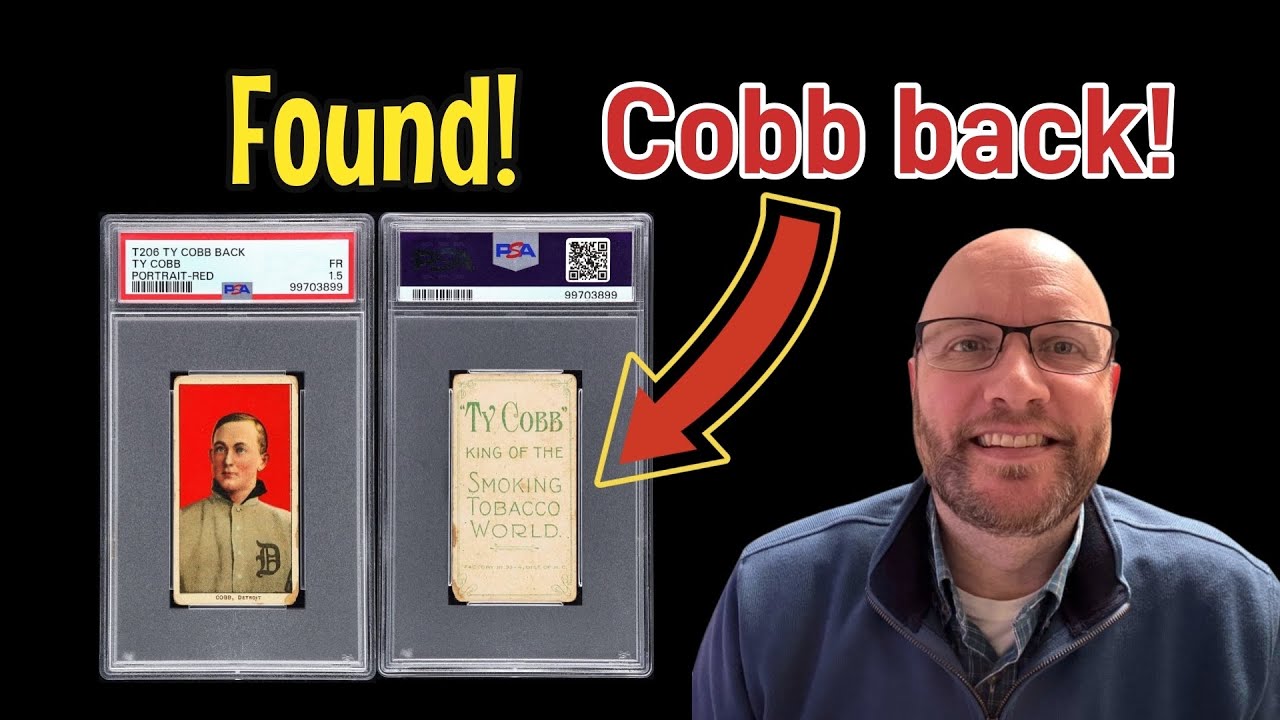 Найден и продана ещё одна РЕДКАЯ карточка Ty Cobb Back T206!