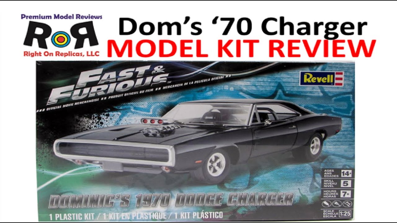 Maquette Revell FAST & FURIOUS - DOMINICS 1970 DODGE CHARGER