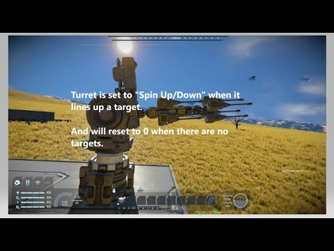Spin Turret - Example | Space Engineers - YouTube