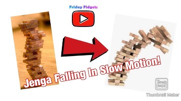 Jenga Falling In Slow Motion