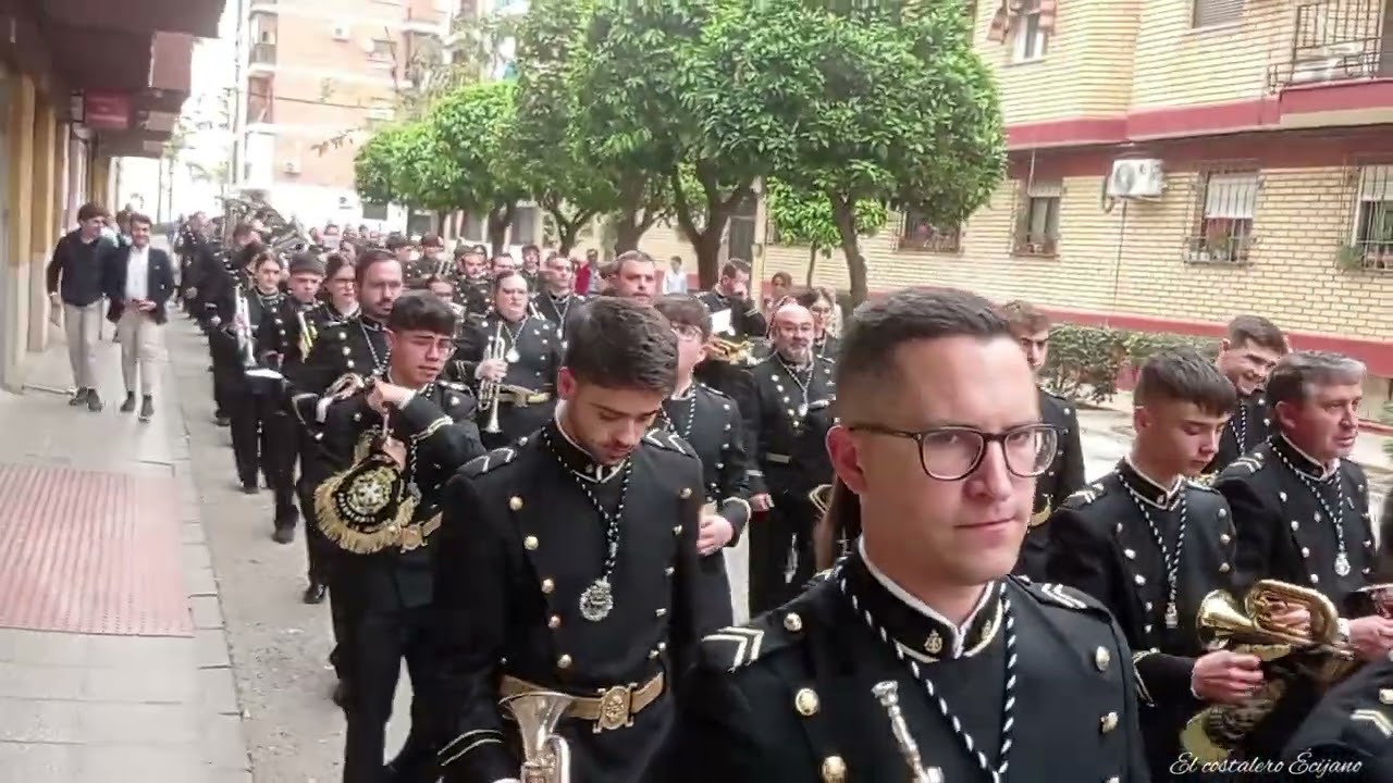 Pasacalle de la Banda de Cornetas y Tambores Los del Perdón (Pozo Blanco. Córdoba) Écija 2024.