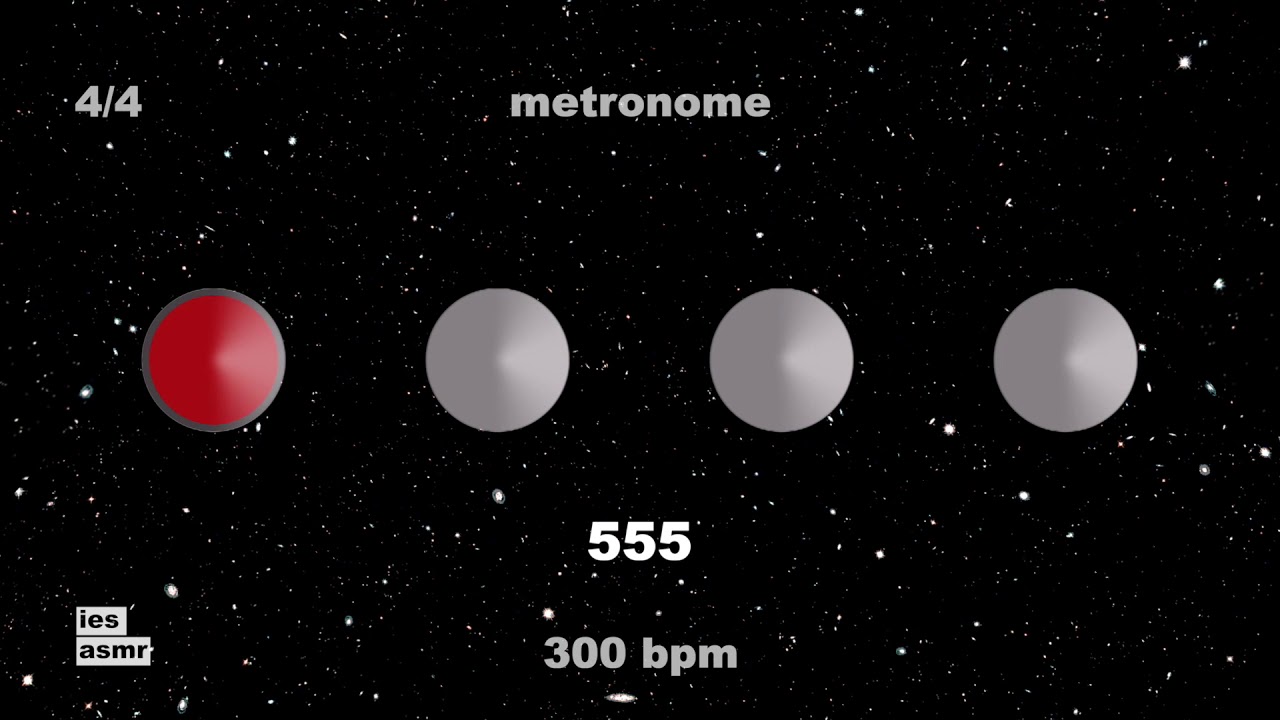 300 BPM Metronome 4/4 IES ASMR YouTube