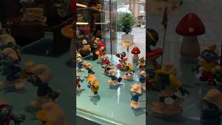 Smurf Store Showcase Located In Brussels, Belgium