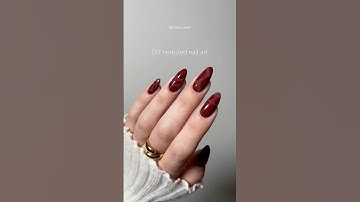 the texture on these nails is SO cool | diy gel nail tutorial | #nails #tutorial #nailart #diy