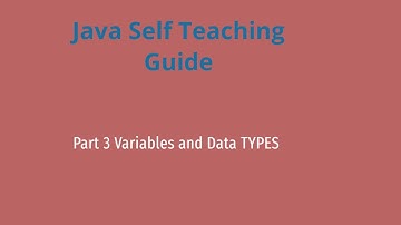 Part 3 Understanding Java Data Types and Variables