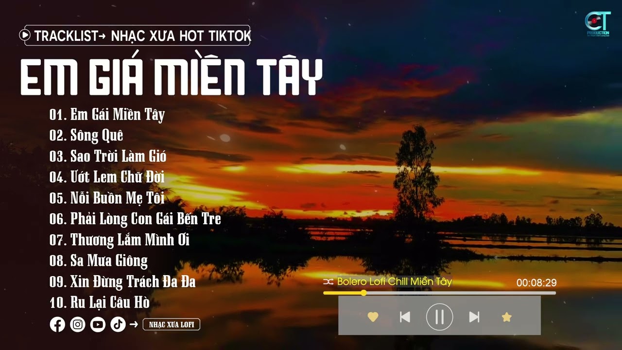 Em Gái Miền Tây ♬ LK Nhạc Bolero Lofi Chill Của Phạm Thiêng Ngân | Về miền tây bao nhiêu niềm nhớ...
