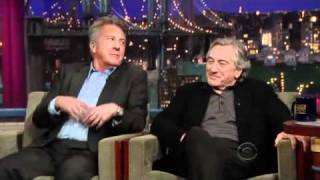 David Letterman -_- Robert Deniro & Dustin Hoffman - Part 1 - 2010.12.17