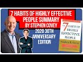 7 Habits of Highly Effective People Summary & Takeaways - 2020 Update of Stephen Covey's Book
