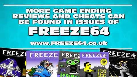 Commodore 64: Raid Over Moscow game ending by Access Software