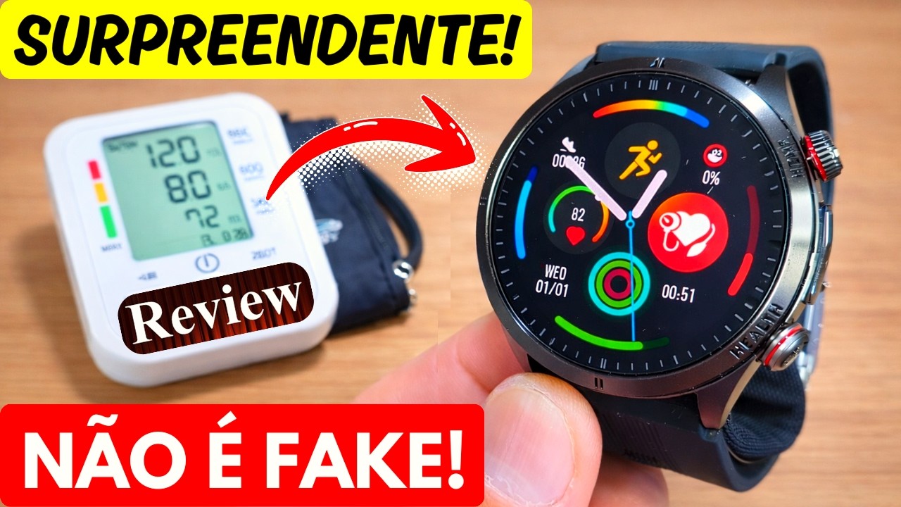 SMARTWATCH QUE MEDE PRESSÃO ARTERIAL DE VERDADE!? TESTEI O S26 COM APARELHO MÉDICO | REVIEW COMPLETO