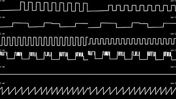SAM Coupé: Stars and Sprites - stereo oscilloscope view