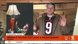 Diehard Bengals fan builds replica of “A Christmas Story” leg lamps for fans