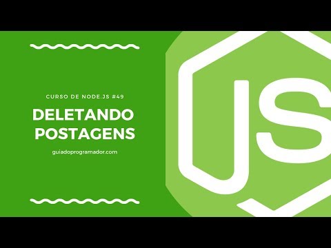 Curso de Node.js - Deletando postagens #49