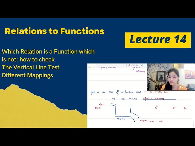 Relations and Functions | Vertical Line Test | Basics | 14 |