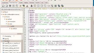 Bluefish: working with remote files
