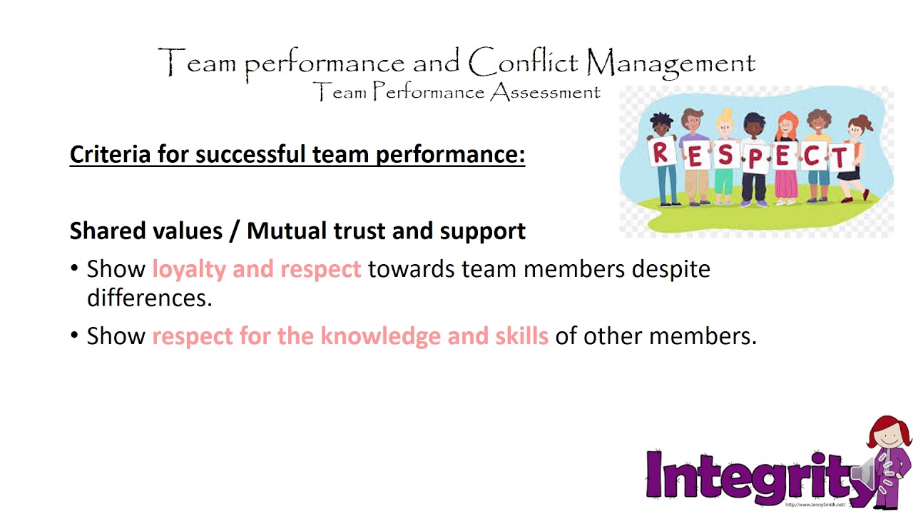 Team Performance Lesson 2 Team performance Assessment - YouTube