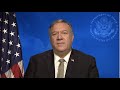 Secretary Pompeo&#39;s video message at the Afghanistan 2020 Conference