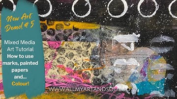 Mixed Media Art - How to create EASY abstract layers!