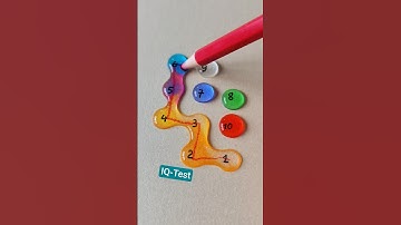 Trò chơi nối các giọt nước từ 1 đến 10 #iqtest #quiz #games #shorts