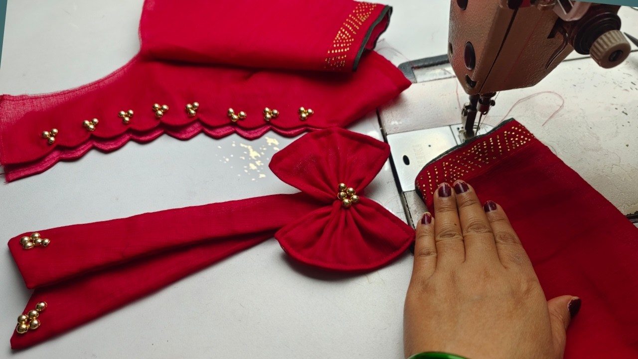 Такой красивый дизайн блузки, что все будут поражены, увидев её.