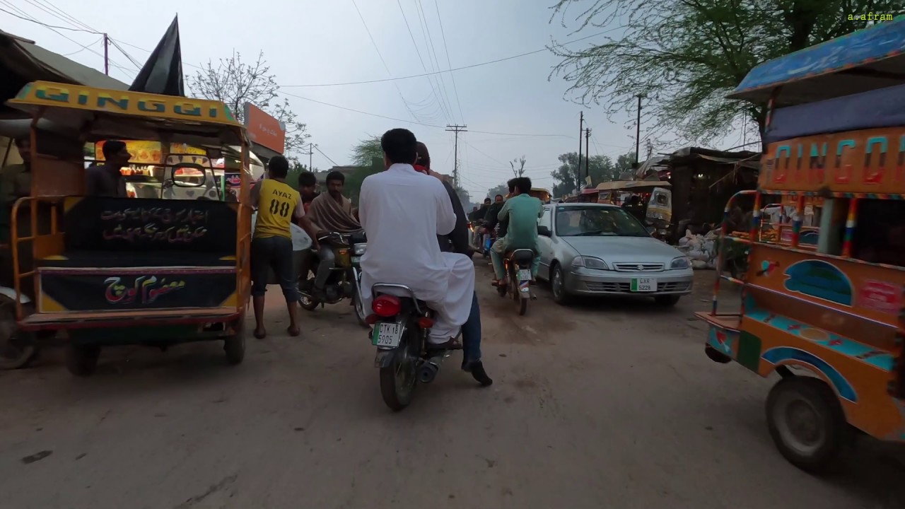 [4K] Sunset Drive in Rabwah Chenab Nagar Pakistan