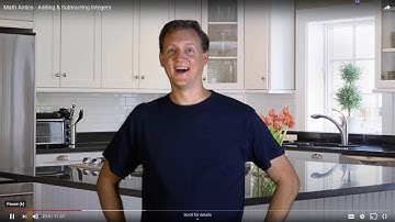 adding subtracting integer worksheet math antics video