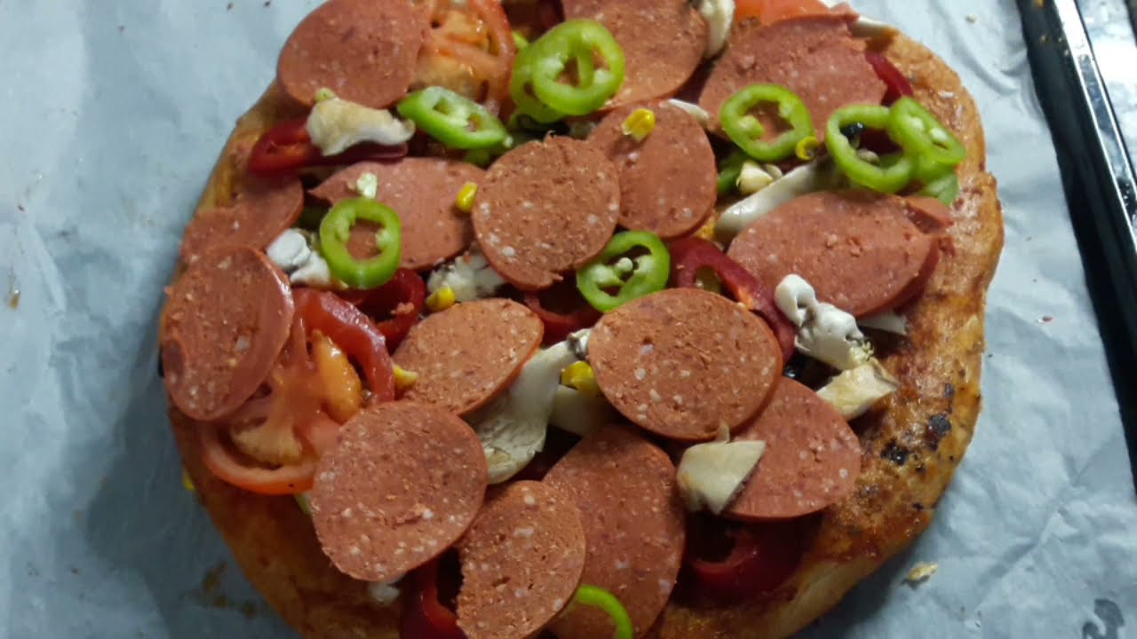 Bayat Ramazan Pidesi ile Evde Dolu Dolu Pizza Yaptım / Kolay Yemek Tarifleri