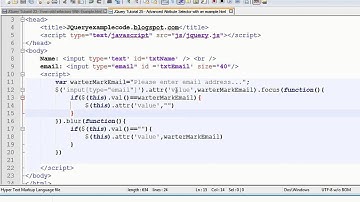 JQuery Tutorial 25 - Advance Attribute Selector with an example