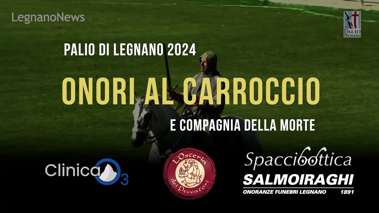Onori al carroccio e carica della compagnia della morte | Palio di Legnano 2024