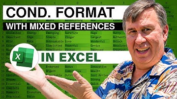 Excel Conditional Format Mixed References - Episode 2105