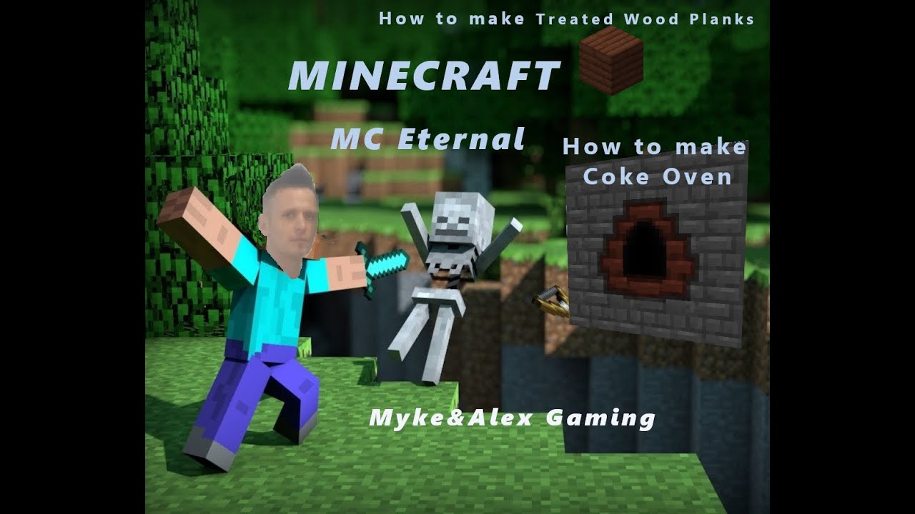 Minecraft MC Eternal How to make Treated Wood Planks How to make