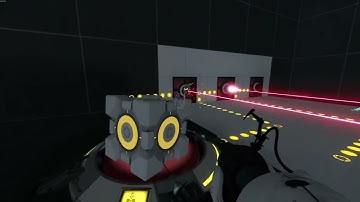 Logic Gates In Portal 2 Using Lasers And Laser Relays
