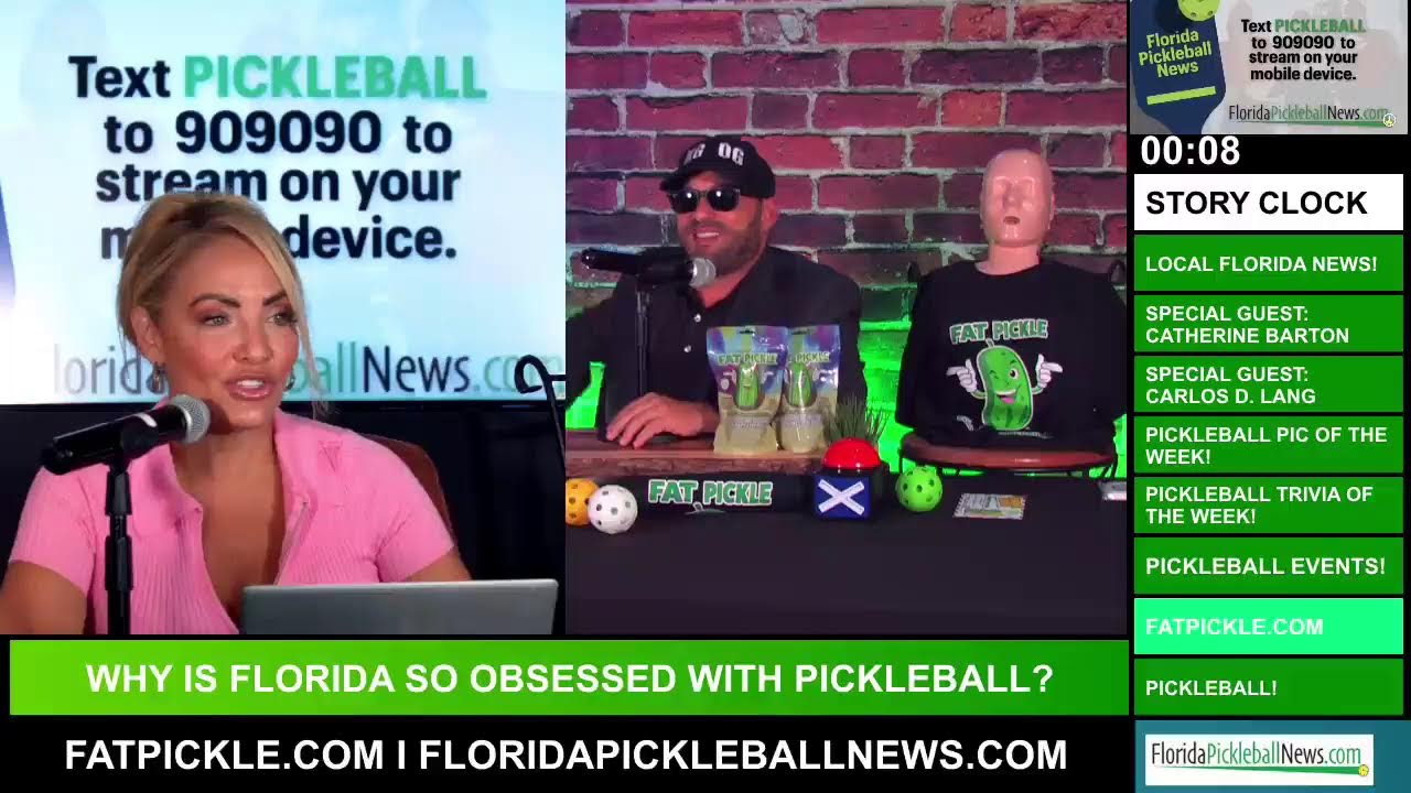 Florida Pickleball News I Catherine Barton & Carlos D. Lang! 08/25/23