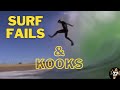 Surf fails compilation  kooks and pros getting slammed