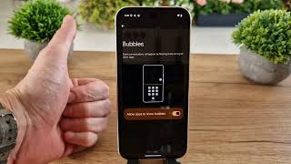 Enable Notification Bubbles on Google Pixel 9 Pro 💬 | Chat Heads for Apps screenshot 1