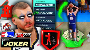 Playing Realistically in Random Rec on Nikola Jokic Build *ONLY Using Joker Animations* NBA 2K26