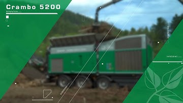 Komptech Crambo shredding forest residues and waste wood