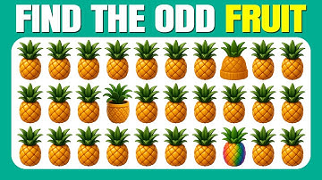 Vind de enige die er niet tussen zit - Fruit Editie 🍌🥝🍒 | Gemakkelijk, Gemiddeld, Moeilijk - 40 U...