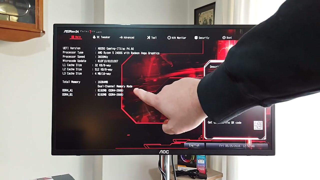 Overclocking on AMD Ryzen 5 2400G Automatic DDR4-2933 to DDR4-3466