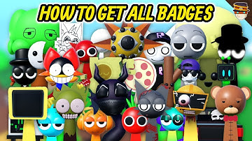 How to get ALL THE BADGES in 3D Sprunki RP and Animations | Roblox