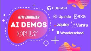 GTM Engineers From Vanta, Exa, Zapier, Upside, Cursor Show How They Actually Build with AI