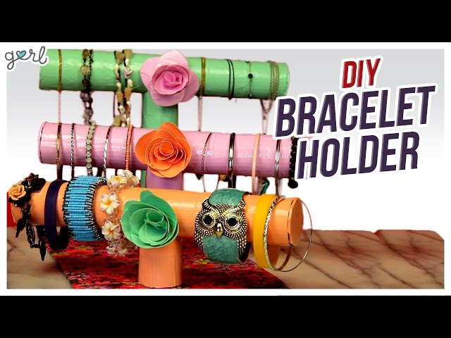 Diy Bracelet Holder Vintage Styled Bracelet Display Stand · How To Make A Bracelet  Holder · Home + DIY on Cut Out + Keep