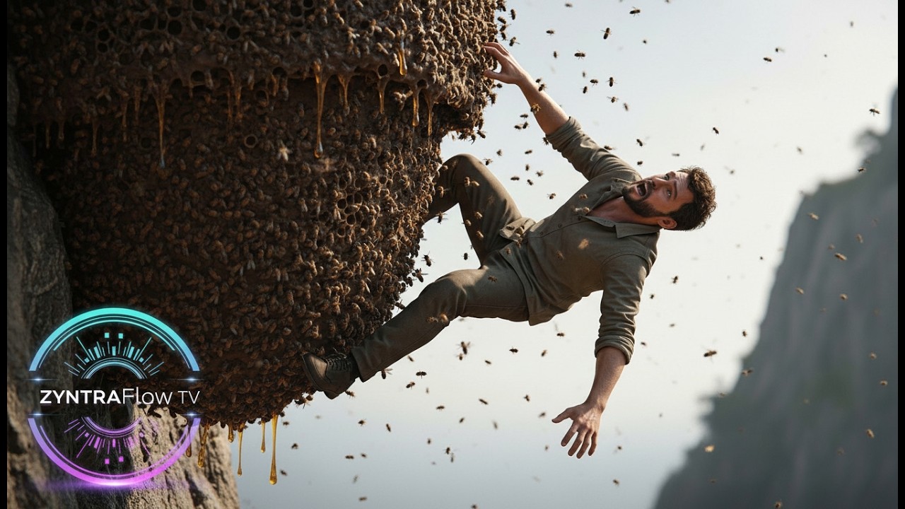 extreme wild honey hunt harvesting 2 honeycombs from a... One Wrong Move on a Dead Tree No Way Back | Extreme Wild Honey Hunt ...