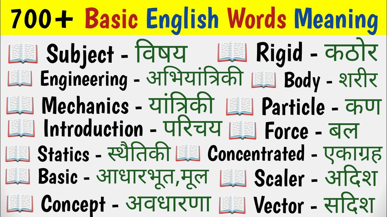 700+ Basic English📚 Words ✍️Meaning #dailyusewordmeaning#vocabs#english#wordmeaning#worddefinition