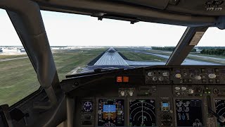 Landing in Louis Armstrong New Orleans International Airport | KMSY | Zibo Mod | X-Plane 12