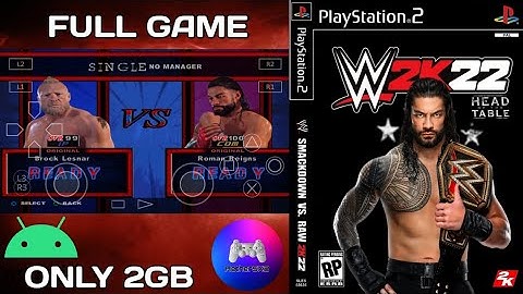 WWE 2K22 PS2 Game For Aether SX2 PS2 Emulator On Android Mobile Device | Gameplay