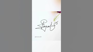 Payal name signature style