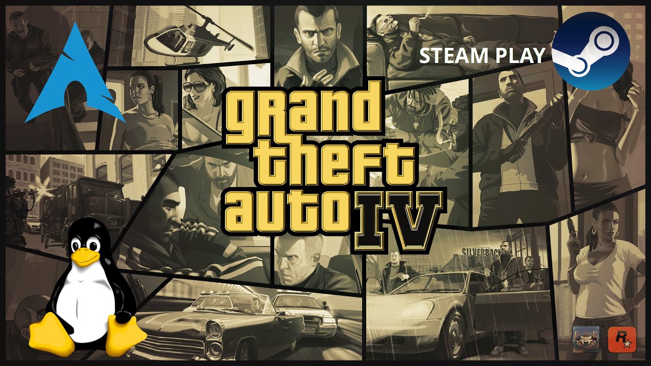 Grand Theft Auto IV - Steam Play | Linux Gameplay - YouTube