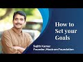 Sujith kumar  how to set your goals  innovative services